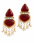 Premium Quality | Dangler Earrings | Artificial Stone | Red Color |