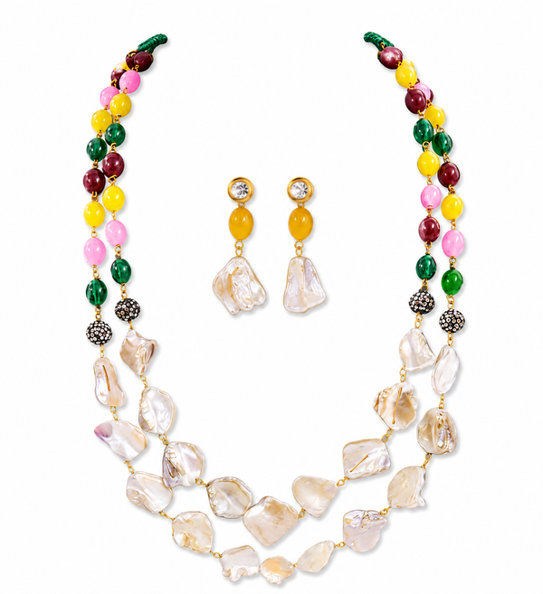Premium Quality | Layered Mala Set | Multi Color |