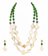 Premium Quality | Layered Mala Set | Green Color |