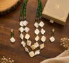 Premium Quality | Layered Mala Set | Green Color |