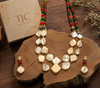 Premium Quality | Layered Mala Set | Red & Green Color |