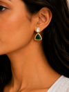 Premium Quality | American Diamond Earrings | Green Color |