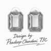 Premium Quality | Monalisa Stone | Studs Earrings | Green Color |