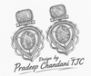 Premium Quality | Sabyasachi Inspired Earrings | Peach Color |