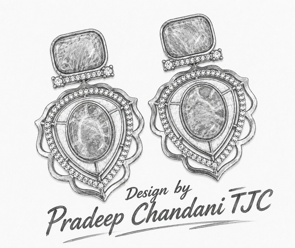 Premium Quality | Sabyasachi Inspired Earrings | Peach Color |