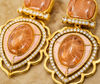 Premium Quality | Sabyasachi Inspired Earrings | Peach Color |
