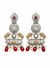 Premium Quality I Silver Plated I Oxidised Earrings IRed beads I