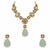 Navratan Sabyasachi Inspired | Matte Gold Finish | Necklace Set with Earrings |