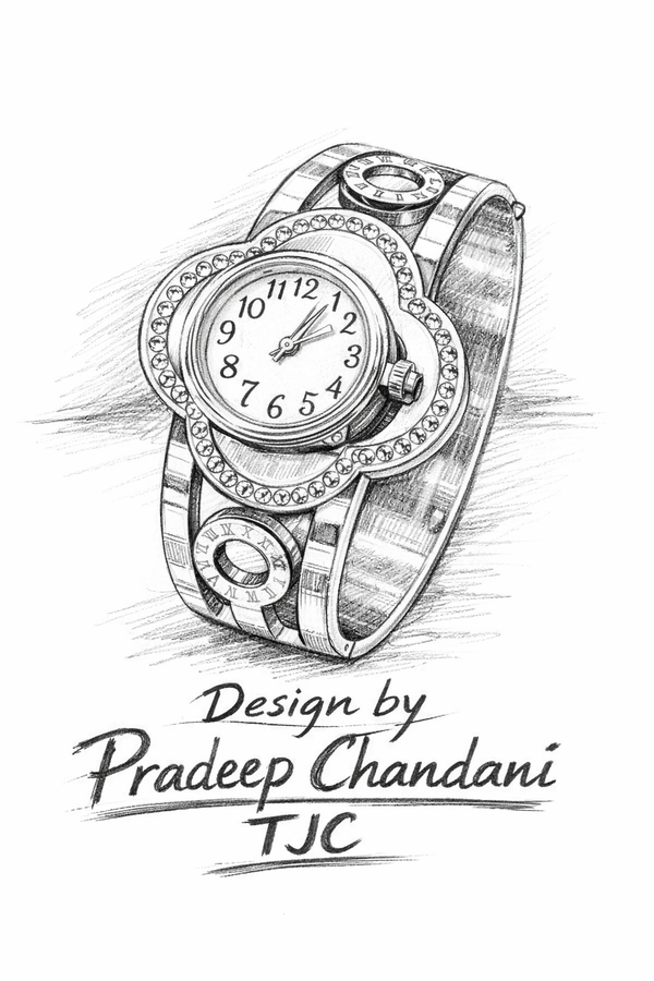 Premium Quality Anti - Tarnish Gold Plated Watch Bracelet in Oval Shape