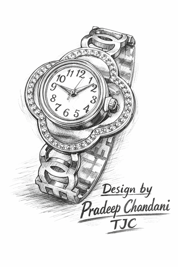 Premium Quality Watch Bracelet in Oval Shape & Elegant Anti - Tarnish Jewelry