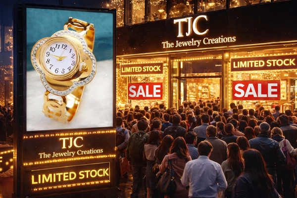Premium Quality Watch Bracelet in Oval Shape & Elegant Anti - Tarnish Jewelry