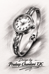 Premium Quality Watch Bracelet in Anti - Tarnish Jewelry & Gold Plated Elegant Watch Bracelet