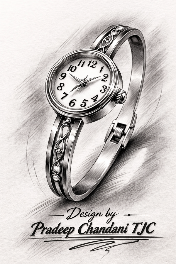 Premium Quality Watch Bracelet in Anti - Tarnish Jewelry & Gold Plated Elegant Watch Bracelet