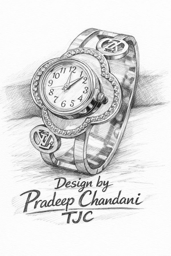 Anti - Tarnish Premium Quality Watch Bracelet with Oval Shape