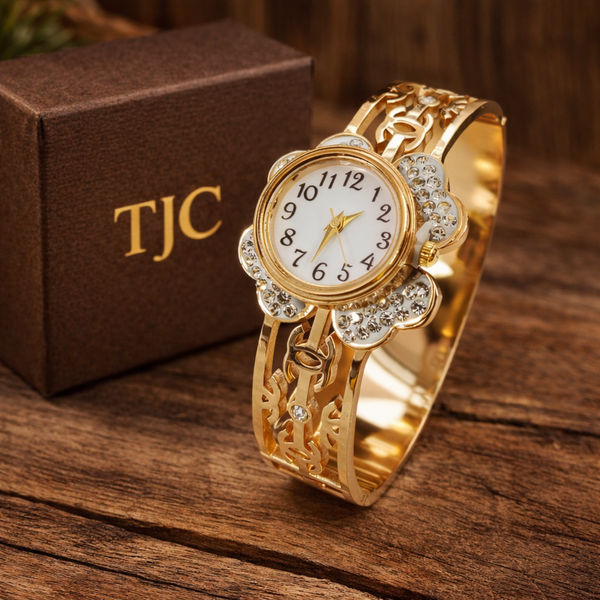 Premium Quality Round Shape Watch Bracelet & Elegant Anti - Tarnish Jewelry