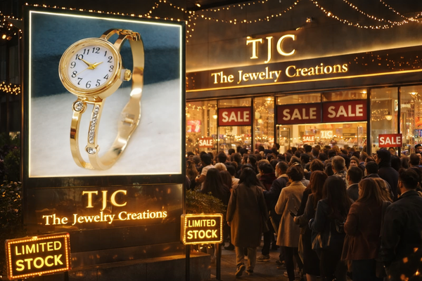 Anti - Tarnish Watch Bracelet with round shape & Premium Quality Royal Anti - Tarnish Jewelry