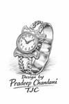 Premium Quality Round Butterfly Watch Bracelet & Royal Anti - Tarnish Jewelry
