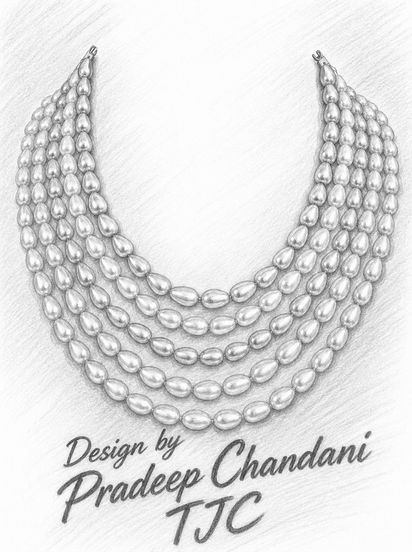 Premium Quality | Pearl Beaded | Layered Mala Set |