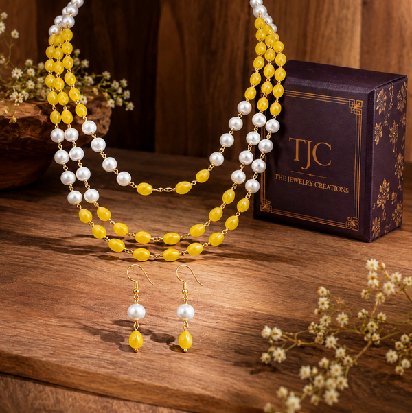 Premium Quality | Triple Layered Mala | Crystal Beads |