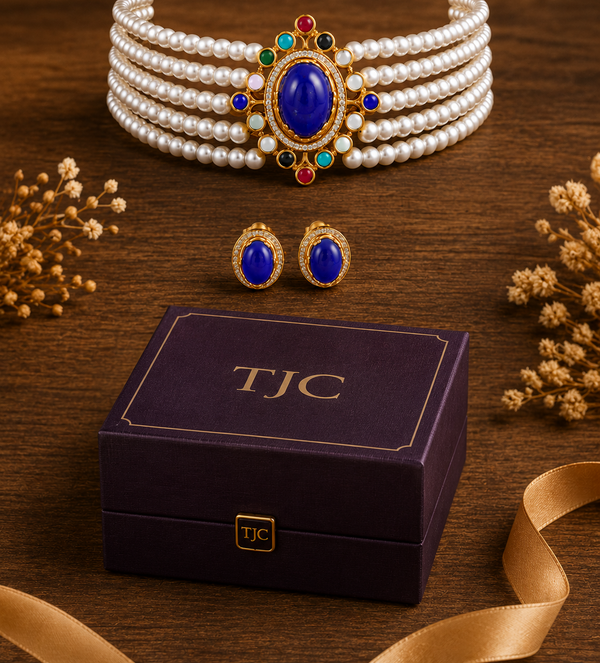 Premium Quality | Navratan Style | Choker Set |