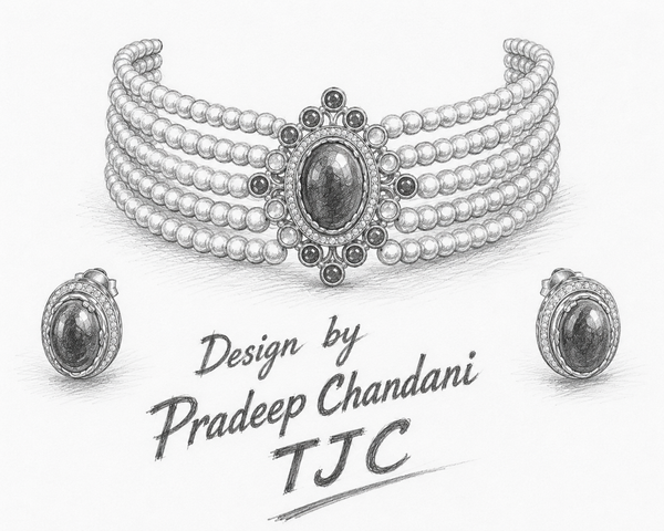 Premium Quality | Navratan Style | Choker Set |