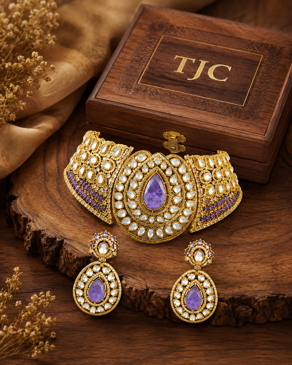 Premium Quality | Doublet Stone | Wedding Choker Set |