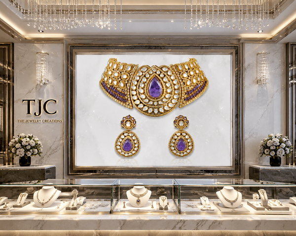 Premium Quality | Doublet Stone | Wedding Choker Set |