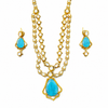 Premium Quality | Long Necklace Set | Doublet Stone |