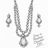 Premium Quality | Long Necklace Set | Doublet Stone |