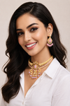 Premium Quality | Doublet Stone | Choker Set |