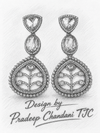 Premium Quality | Doublet Stone | Earrings | Brass |