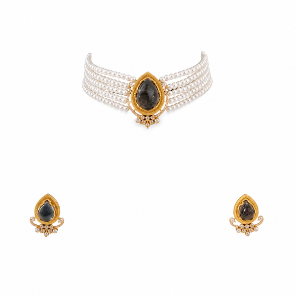 Premium Quality | Natural Stone | Choker Set |