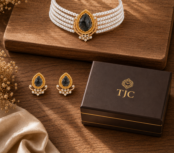 Premium Quality | Natural Stone | Choker Set |