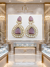 Premium Quality | Amethyst Inspired Stone | Earrings |