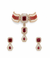 Ruby Inspired | Antique Finish | Premium Quality | Necklace Set |