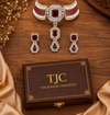 Ruby Inspired | Antique Finish | Premium Quality | Necklace Set |