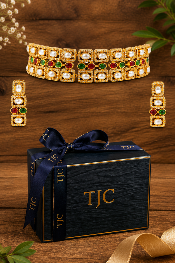 Premium Quality | Choker Set | Hydro Beaded | Elegant Jewelry |