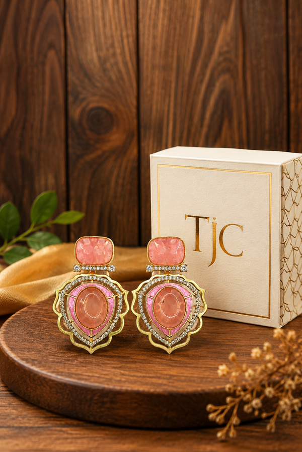 Premium Quality | Rutile Gemstone | Earrings |