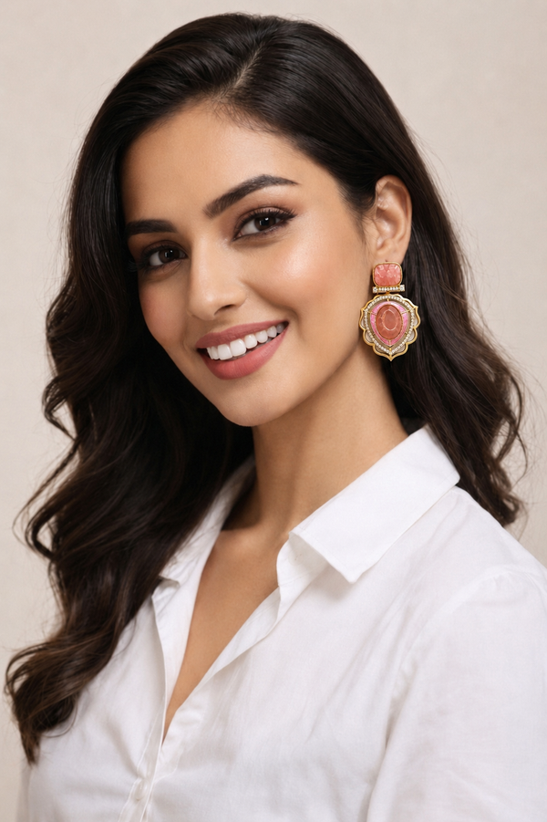 Premium Quality | Rutile Gemstone | Earrings |