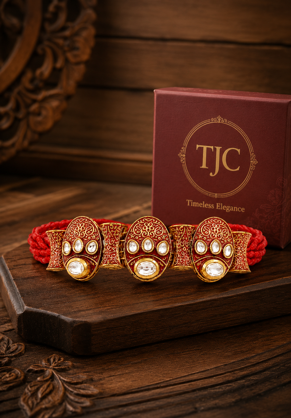 Premium Quality | Meenakari Design | Choker Necklace Set |