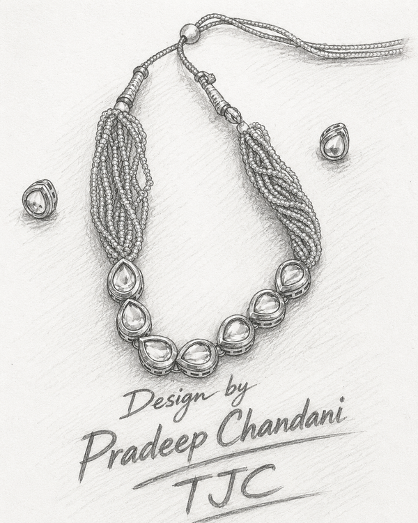 Premium Quality | Hydro Mala | Kundan | Choker Set |