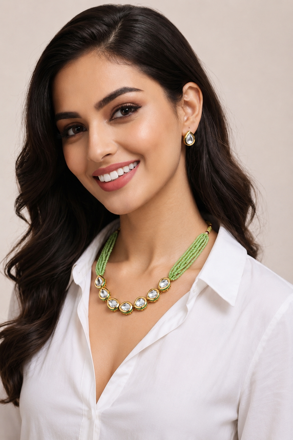 Premium Quality | Hydro Mala | Kundan | Choker Set |