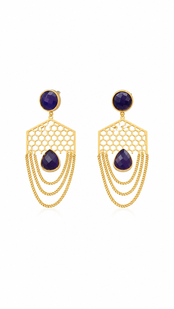 Premium Quality | Brass Earrings | Stone Work |