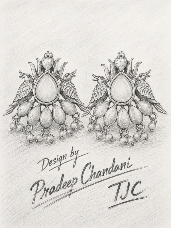 Premium Quality | German Silver Earrings | Handmade Earrings |