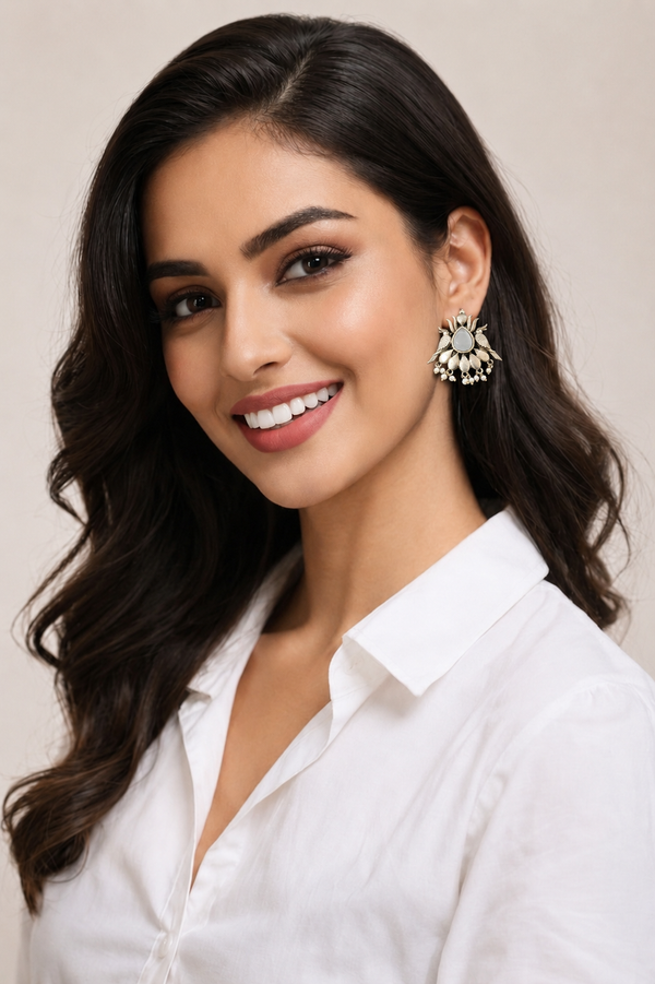 Premium Quality | German Silver Earrings | Handmade Earrings |