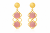 Premium Quality | Brass Earrings | Yellow Color |