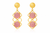 Premium Quality | Brass Earrings | Yellow Color |