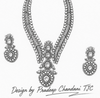 Premium Quality | Doublet Stone | Necklace Set | Sky Blue Color |