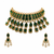 Premium Quality | Precious Inspired ColorStone | Necklace Set | Green Color |
