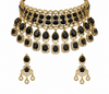 Premium Quality | Precious Inspired ColorStone | Necklace Set | Black Color |